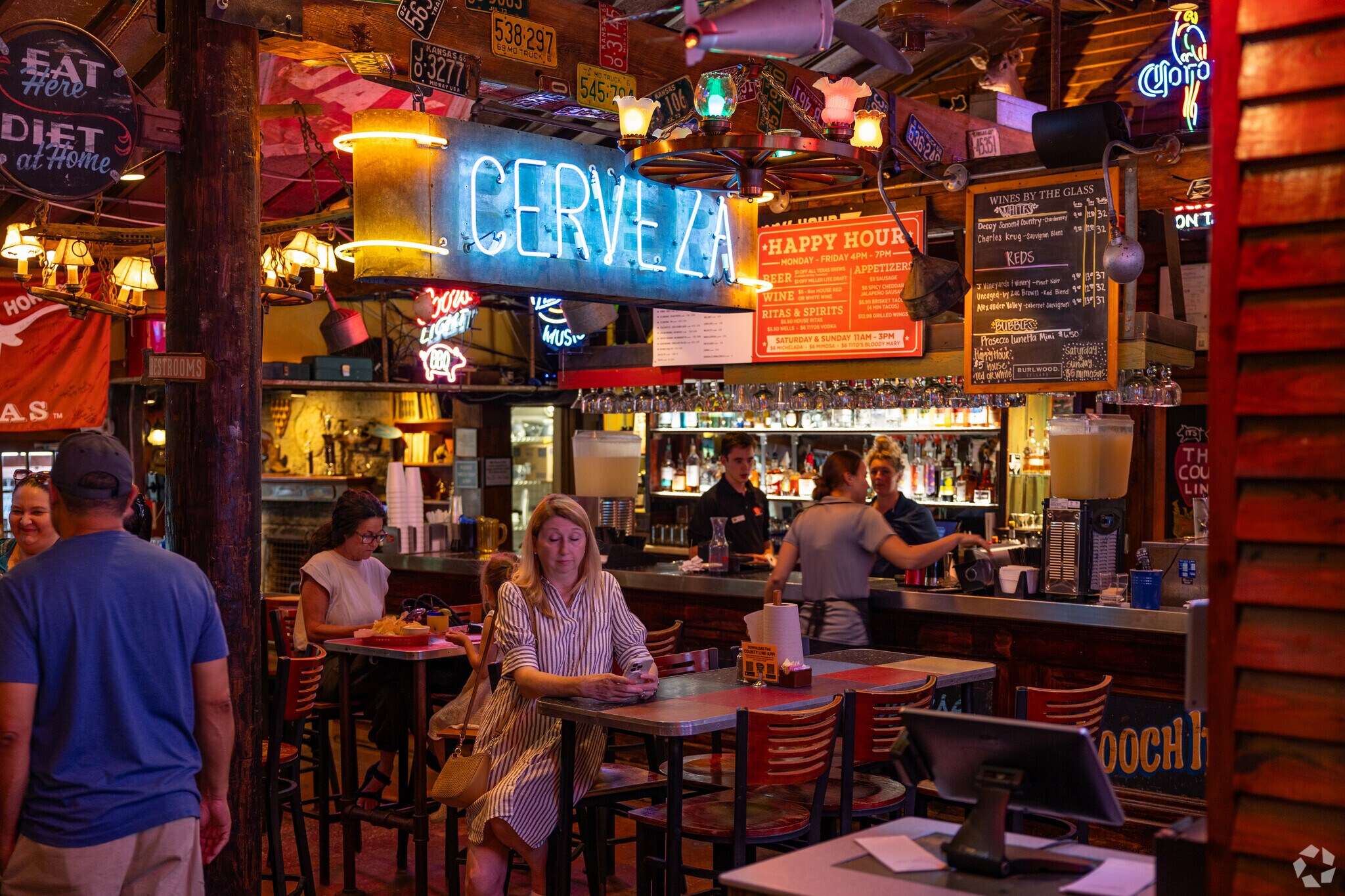 County Line on the Lake offers amazing BBQ for the locals near Shepherd Mountain.