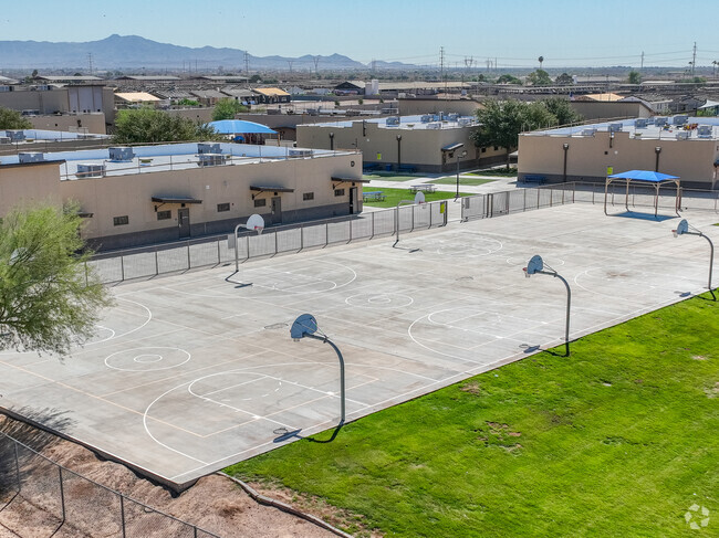 Students enjoy the outdoor activities at Hurley Ranch Elementary School.