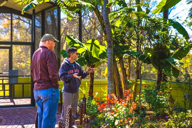 Learn about the various species of butterflies in the butterfly garden at Bonnet Springs Park.