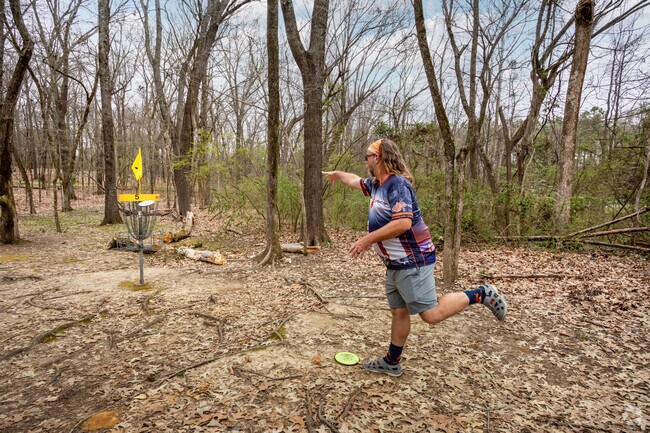 Enjoy 18 scenic holes of disk golf at Johnson Road Park in Germantown.