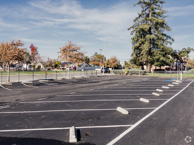 The parking lot of Thomas Russell Middle School in Milpitas, California.