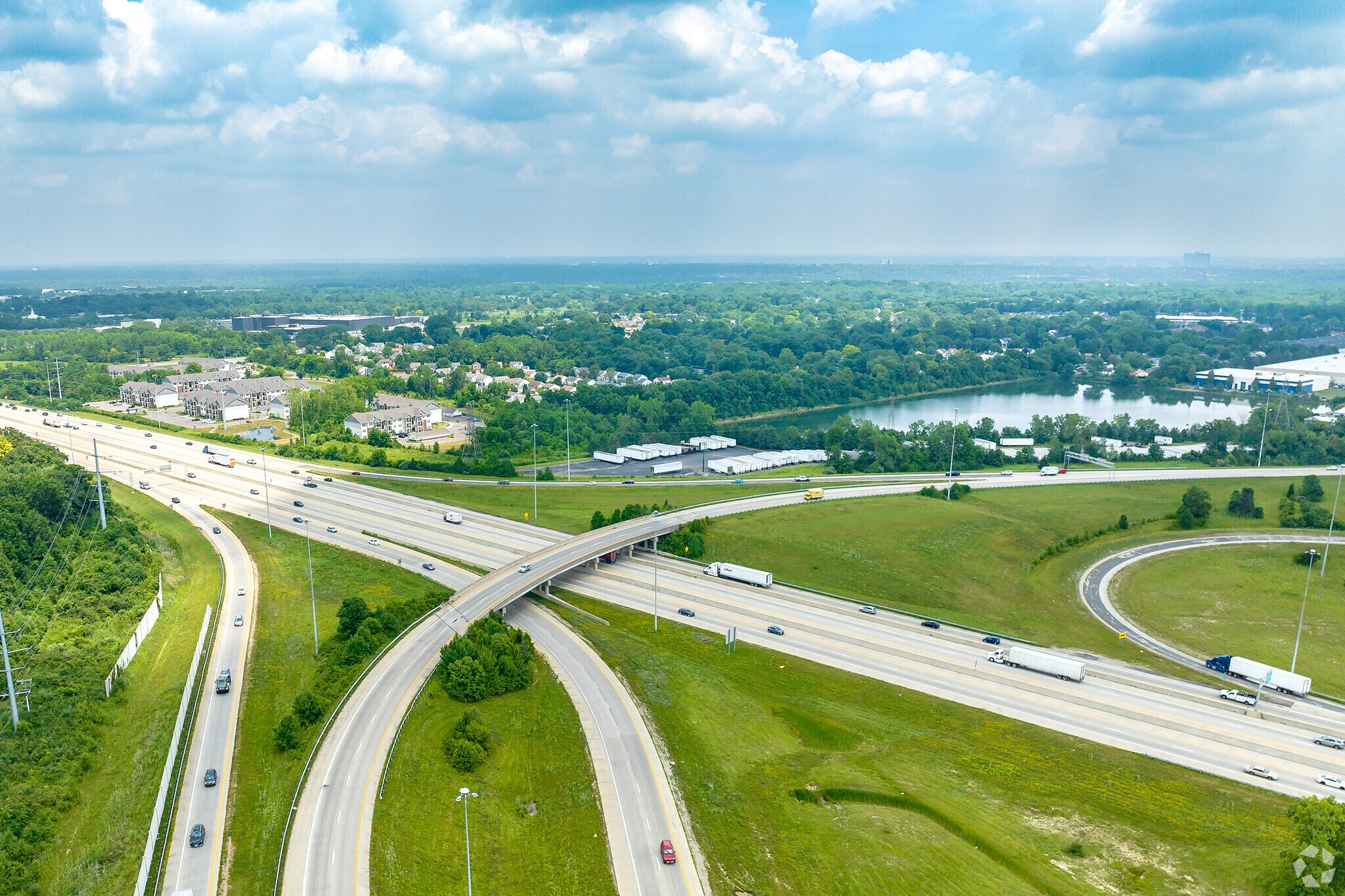 The Golfview Woods neighborhood is located near I-270 and I-70.