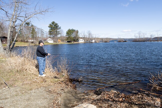 Sabattus locals often spend leisurely hours fishing in the calm waters of Sabattus Pond.