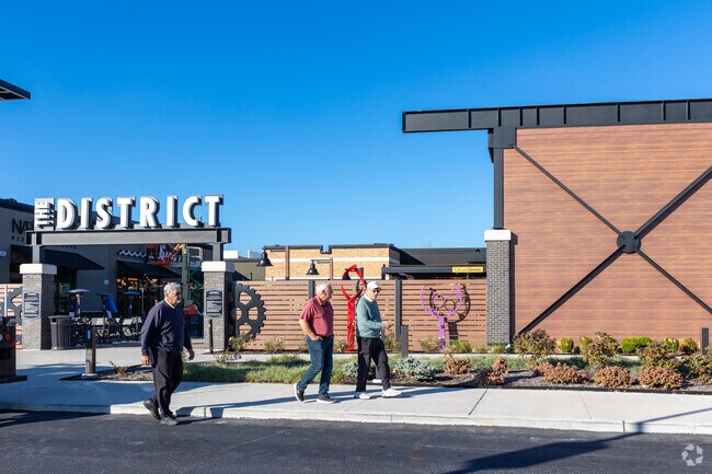 Meet friends and family at The District, where multiple breweries and eateries are located.