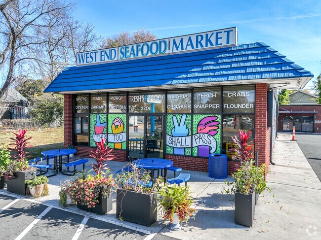 Colorful markets are a staple in Wilson Heights.