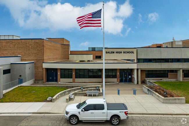 Salem High School main entrance.