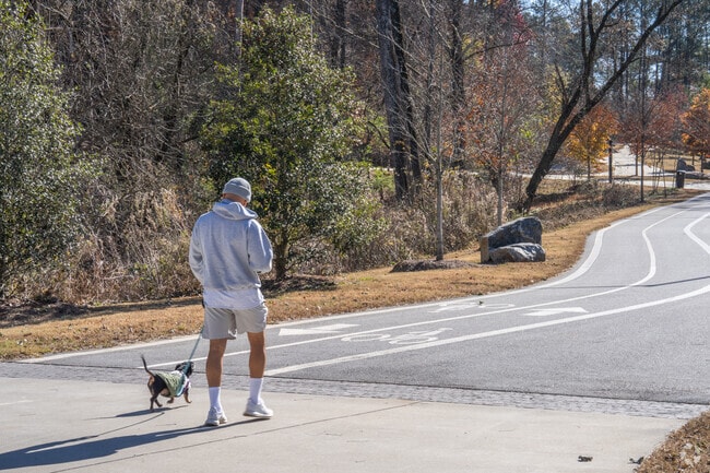 You can take your pup for a stroll along the trails of Westside Reservoir Park.