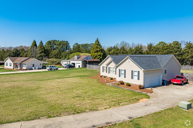 Homes are spaced out in the Old Randleman neighborhood.
