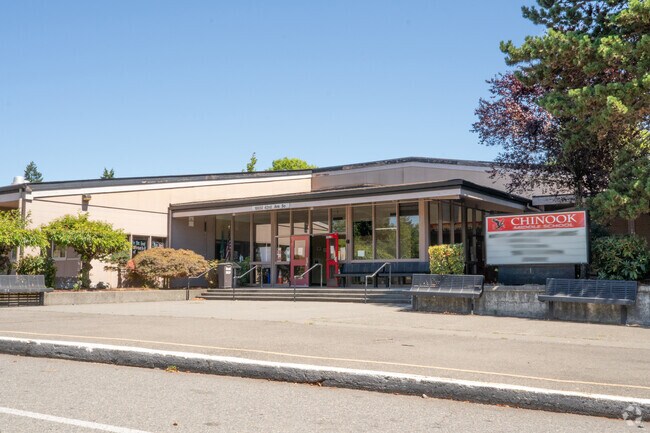 Chinook Middle School serves students in Northwest Bellevue’s residential area.