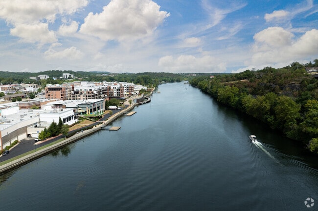 Locals love to boat, kayak, and fish on Lake Taneycomo.