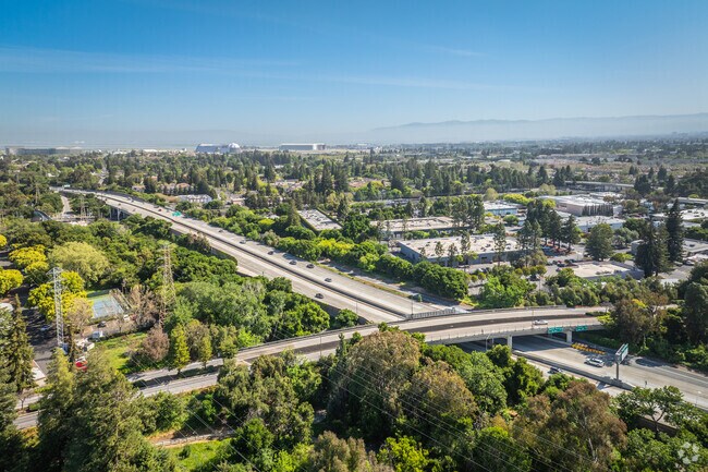 The 101 highway connects Cuesta Park to the rest of the bay area.