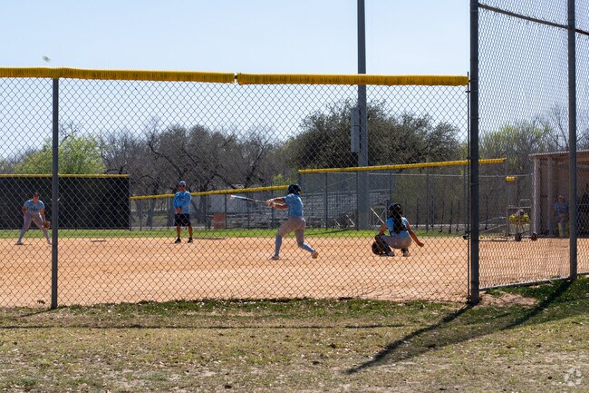 Beeville's softball tam practices at Veterans Memorial Park, perfecting their skills.