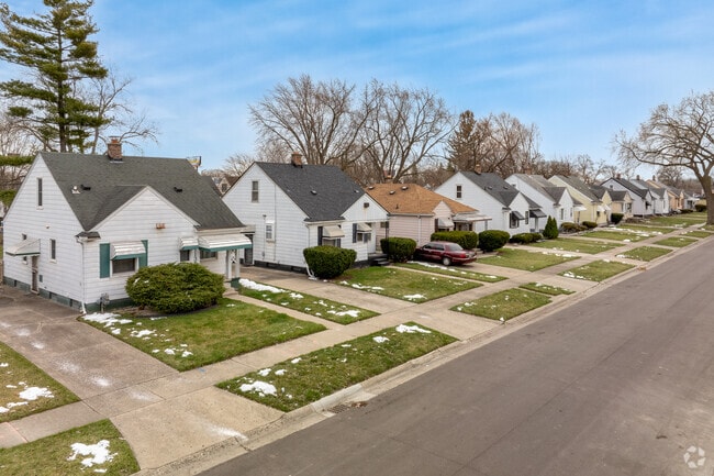 Bungalow homes neatly line the streets of the Joy Community.
