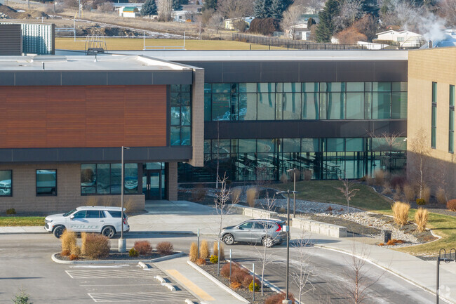 Selkirk Middle School features a modern building for its students.