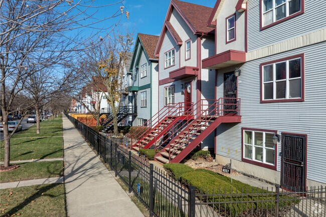 Modern builds line the streets in Woodlawn.