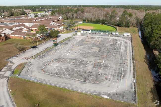 Student drivers can learn the road at Mandarin High School.