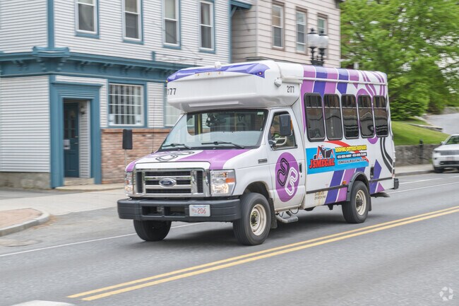 Busses wend their way along the streets of Adams allowing great access to other towns nearby.