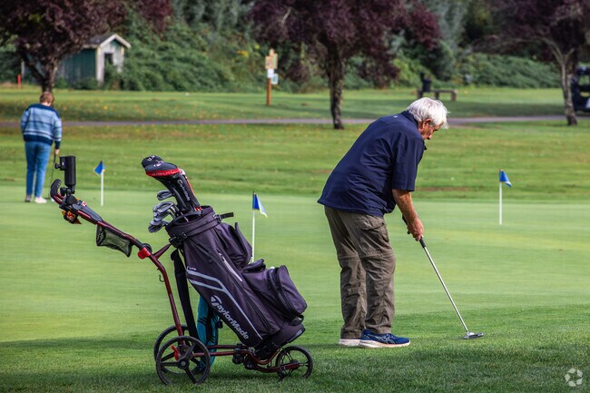 Work on your short game at the Tumwater Valley Golf Club.