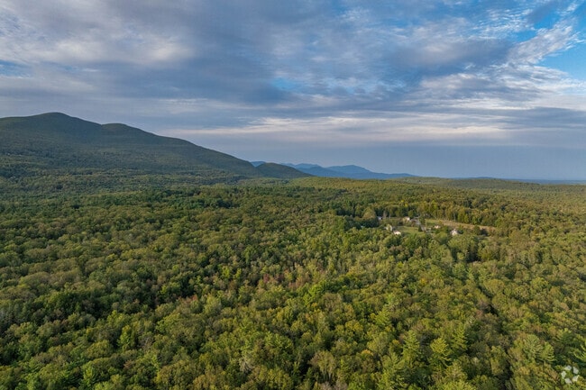 The mountain and rolling hills covered in trees are a common theme of Shokan.