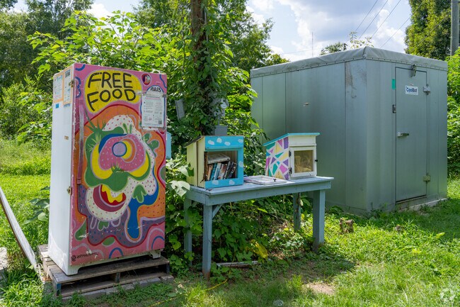 Sankofa Orchard offers free food and books to its Westover Hills residents.