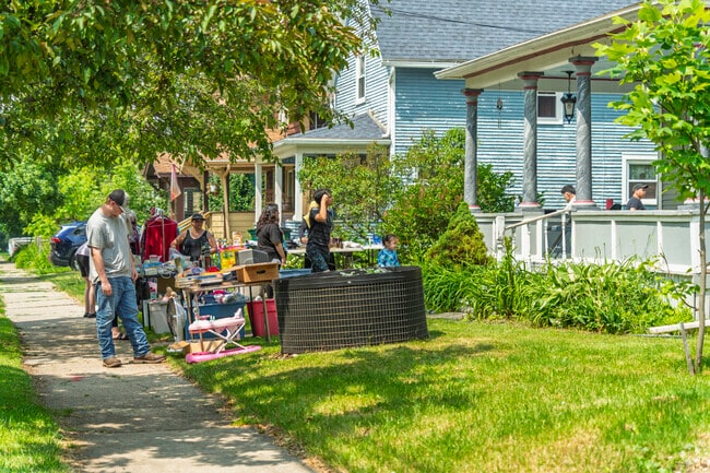 The Foster neighborhood hosts many yard sales throughout the summer months.