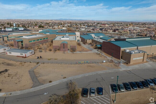 South view of James Monroe Middle School.