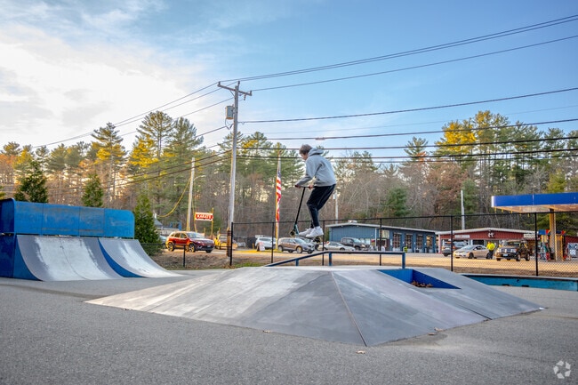 The Burrillville Skate Park is the perfect place to practice skateboard skills.