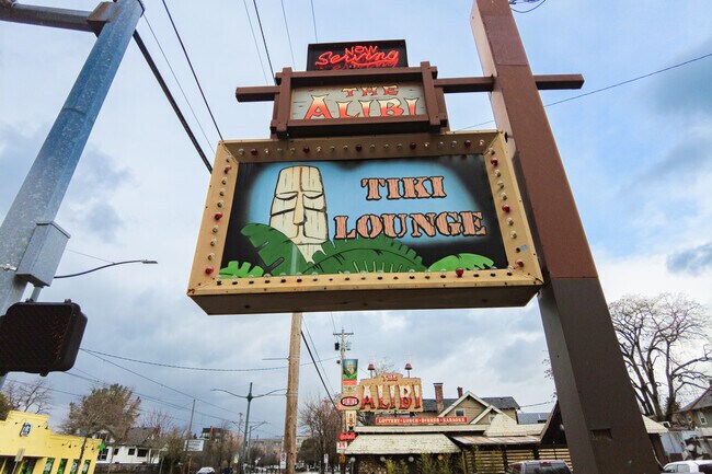 Alibi Tiki Lounge in Overlook has been serving tropical vibes since 1947.