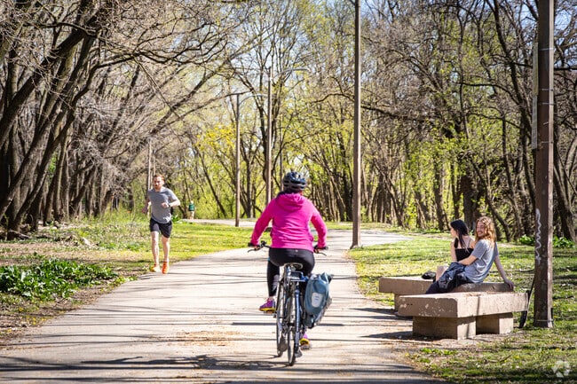 The trails in Richard Clark Park are an active way for Roscoe Village residents to get outdoors.