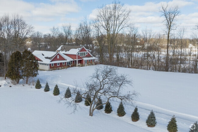Large, expansive backyards are commonplace in the Michigan Oaks neighborhood.