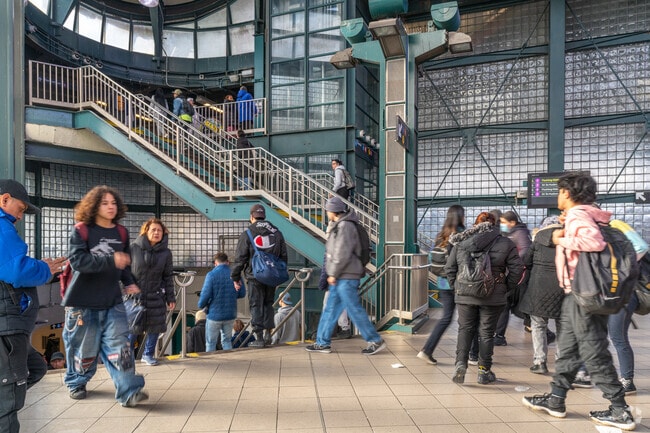 Woodside locals rely on the Jackson-Roosevelt train station for getting around.