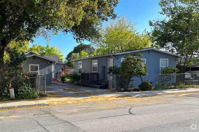 A traditional home in the East Palo Alto neighborhood.