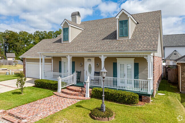 Acadian style homes are popular in Denham Springs.