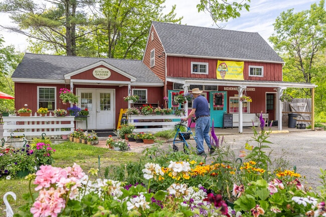 Templeton residents can stop by The Kitchen Garden with their beautiful flower displays, baked goods, ice cream, and patio seating.