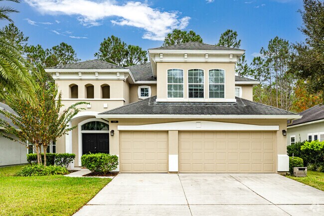 Most homes in Durbin Crossing have open-concept floor plans, ranging from 1,800 to over 4,000 square feet, with spacious lots and lush landscaping.