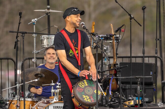 Revel in eclectic musical performances featuring the world-fusion sounds of Rhythm Child.