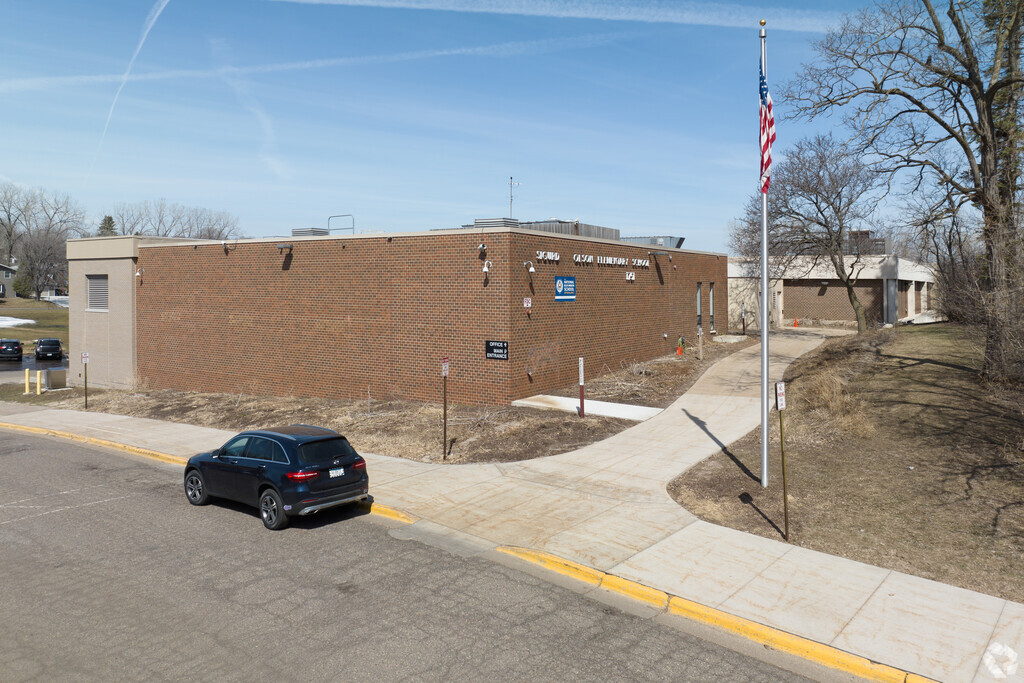 Main entrance of the School of Engineering and Arts - Olson Elementary School.