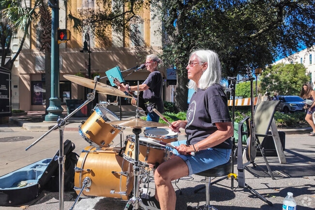 Lively Saturday gathering of trendy food trucks, live music, and handmade crafts.