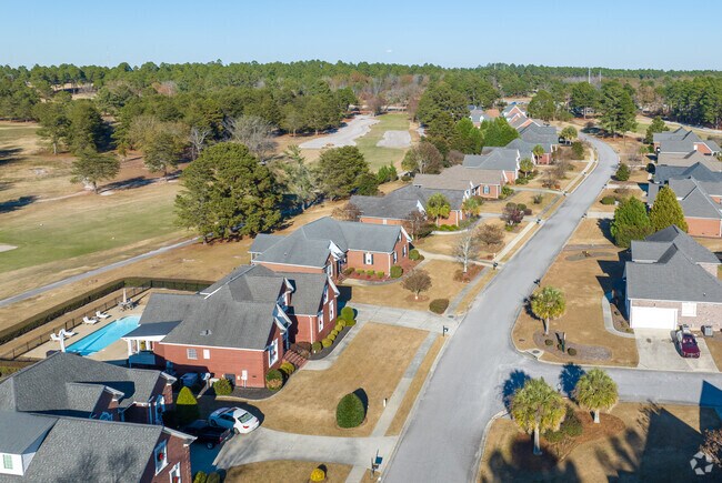 Two-story brick homes sit near the Pine Ridge golf course, and can range from $215,000 to $415,000.