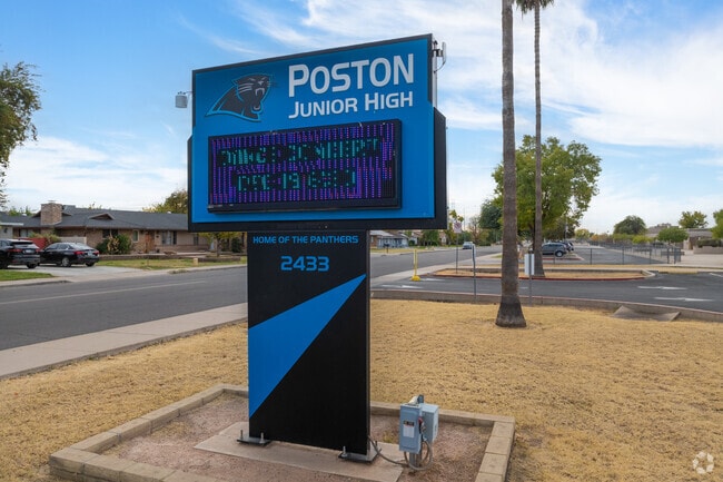 Poston Junior High in Mesa is home of the Panthers!