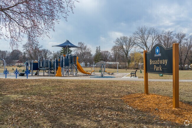 Broadway Park is frequented for its playground.