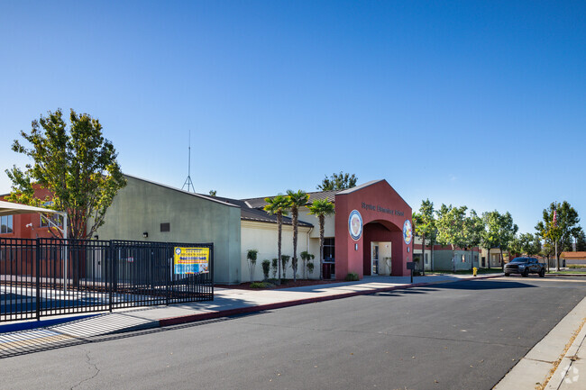 Parents can safely drop off their kids at Sky View Elementary School in Perris.