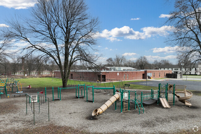 Dorr Street Elementary School enjoy the park during recess.