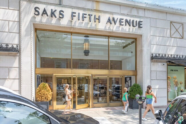Saks Fifth Avenue is located on Greenwich Avenue and a hot spot for local residents.