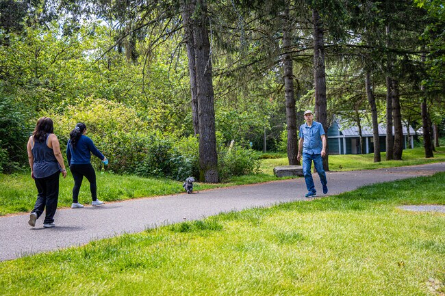 Roegner Park is expansive with trails and parks next to the White River.