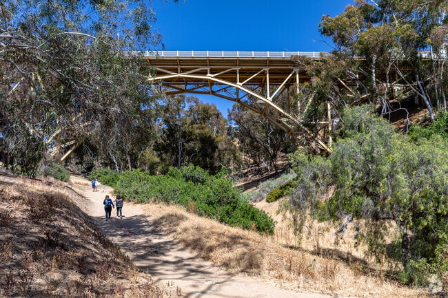Maple Canyon contains two historic bridges and walking paths for those in Bankers hill.
