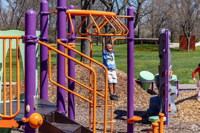 A shelter house and playground geared to younger kids is a great outdoor space in Fairwood Park.