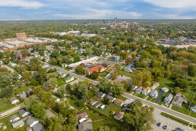 This image shows Westfield's close proximity to Downtown Fort Wayne.