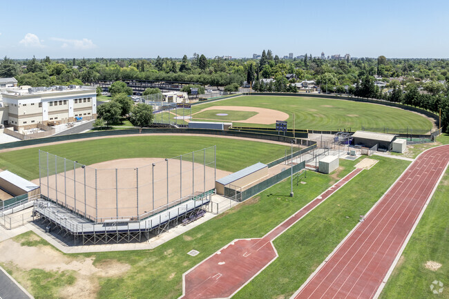 The campus of Fresno High School.