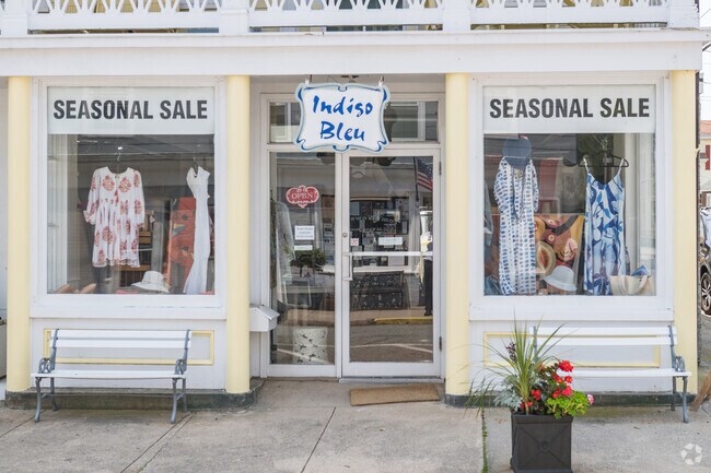 Indigo Bleu in Stonington is a ladies' clothier with distinctive and vibrant colors.
